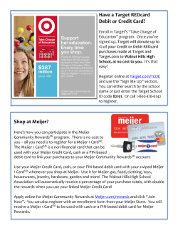 Shop at Meijer? Have a Target REDcard Debit or Credit Card?