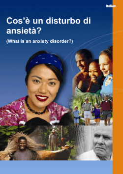 Cos`&egrave; un disturbo di ansiet&agrave;? - Multicultural Mental Health Australia