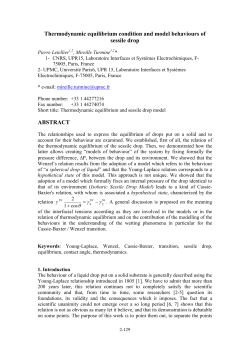 Thermodynamic equilibrium condition and model behaviours of