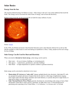 Solar Basics