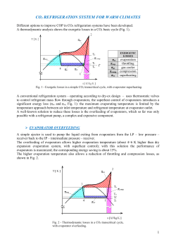 CO2 REFRIGERATION SYSTEM FOR WARM CLIMATES