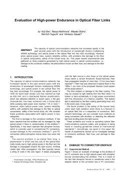 Evaluation of High-power Endurance in Optical Fiber Links