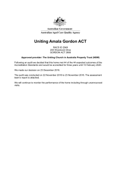 UnitingAmalaGordonACT2949-1 - Australian Aged Care Quality