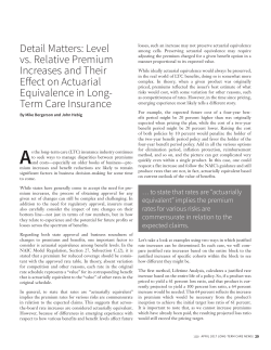 Detail matters: Level vs. relative premium increases and