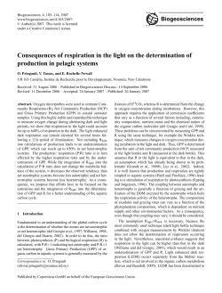 Consequences of respiration in the light on the determination of