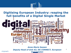 Digitising European Industry