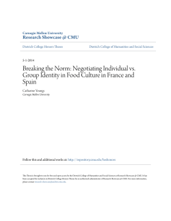 Breaking the Norm: Negotiating Individual vs. Group Identity in Food