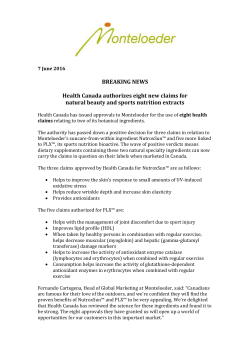 BREAKING NEWS Health Canada authorizes eight