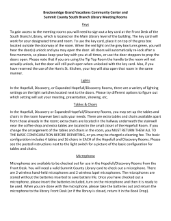 Meeting Room Help Document