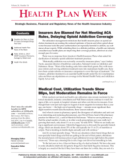 Medical Cost, Utilization Trends Show Blips, but