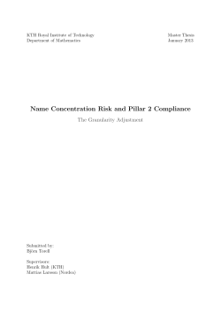Name Concentration Risk and Pillar 2 Compliance