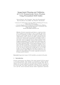 Image-based Planning and Validation of C1