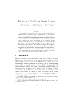 Estimation of Risk-Neutral Density Surfaces