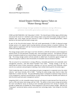 Inland Empire Utilities Agency Takes on