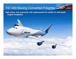 747-400 Boeing Converted Freighter