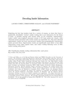 Decoding Inside Information - people.hbs.edu