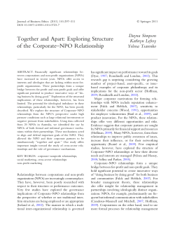 Together and Apart: Exploring Structure of the