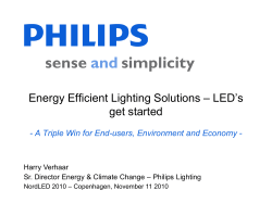 Energy Efficient Lighting Solutions &ndash; LED‟s