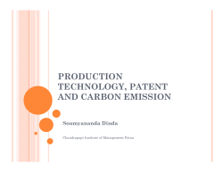 PRODUCTION TECHNOLOGY, PATENT AND CARBON EMISSION