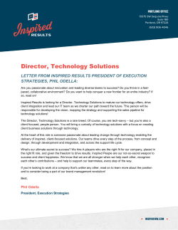 Director, Technology Solutions