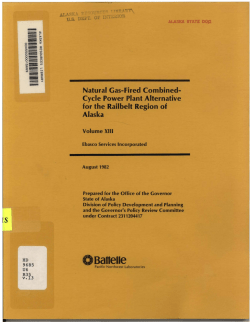 Natural Gas-Fired Combined- Cycle Power Plant Alternative for the