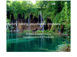 History taking ,psychiatric interview