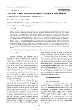 Peculiarities of wheat leaf disease distribution in