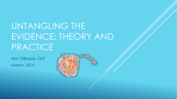 Untangling the evidence - Australian Library and Information