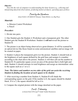 Part I - Paint By the Numbers