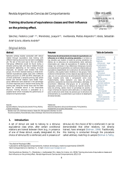 Training structures of equivalence classes and their influence