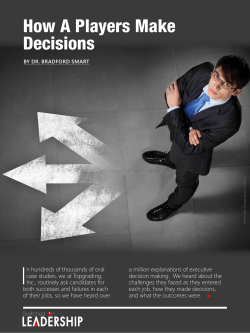 How A Players Make decisions