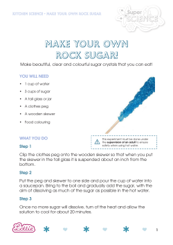 make your own rock sugar!