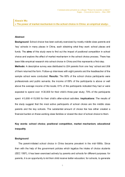 The power of market mechanism in the school choice in China