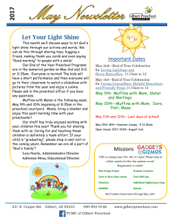 Missions Let Your Light Shine Important Dates