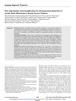 One-step Nucleic Acid Amplification for Intraoperative Detection of