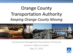 May 2015 - OCTA - CMAA | Southern California Chapter