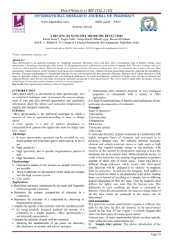 a review on mass spectrometry detectors