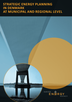 strategic energy planning in denmark at municipal and regional level