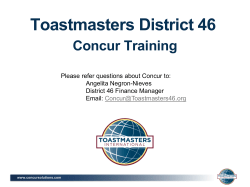 Concur Training PowerPoint