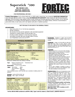 Fortec #590 Hi-Mod Gel - Fortec Stabilization Systems