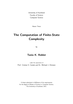 The Computation of Finite-State Complexity