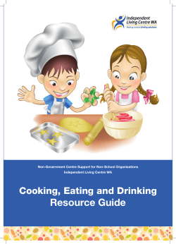 Cooking, Eating and Drinking Resource Guide
