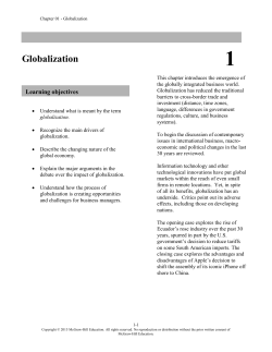 Globalization - Solutions Manual | Test bank