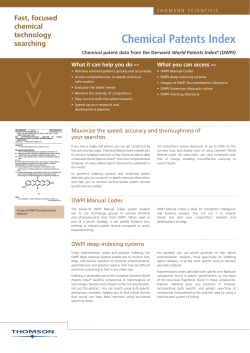 Chemical Patents Index