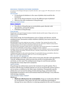 biological therapies for phobic disorders