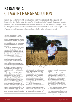 Farming a climate change solution