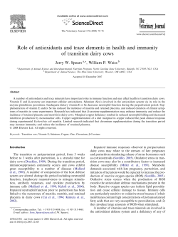 Role of antioxidants and trace elements in health and immunity