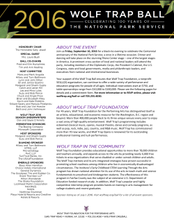 Join us Friday, September 16, 2016 for a black-tie