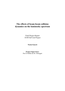 The effects of beam-beam collision