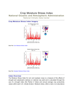 crop moisture stress index